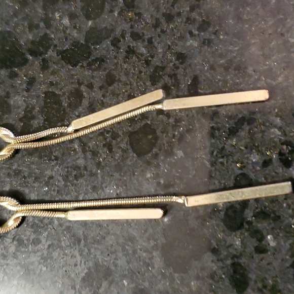 Knotted Chain Earrings Gold-plated - Picture 7 of 8